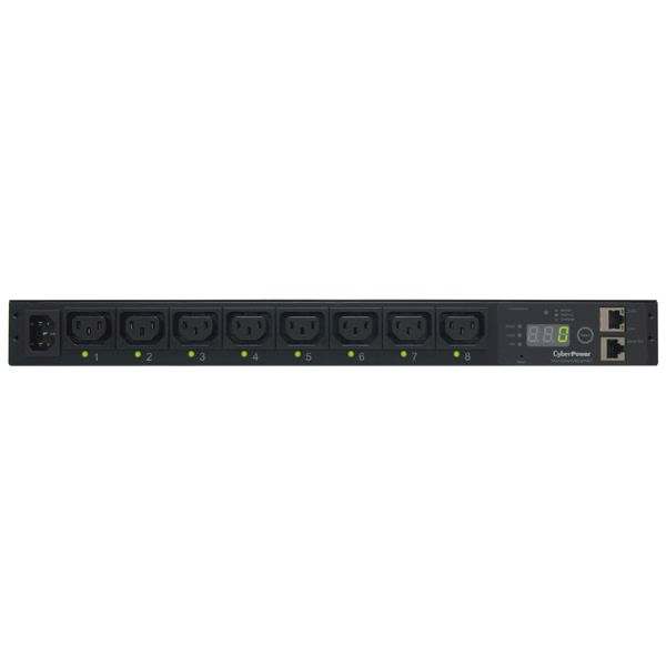 CyberPower PDU Switched 230V/10A 1HE 8xC13 Ausgang 1xC14 Eingang