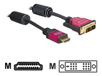 Kabel Video HDMI => DVI  2,0m *DeLock*
