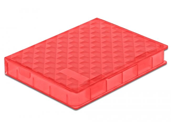 Delock Schutzbox für 2.5" HDD / SSD rot
