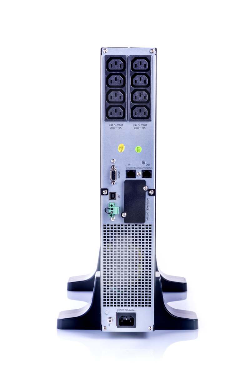 ALLNET USV 1500VA Line-Interactive, USB/RS232, LCD-Display, 19"/Tower,