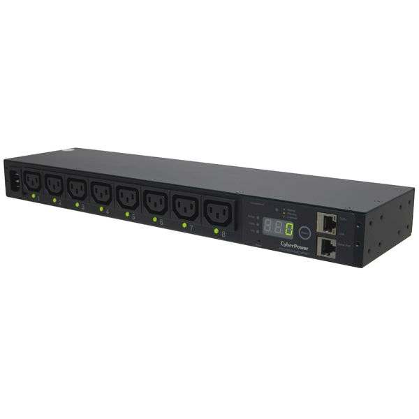 CyberPower PDU Switched 230V/10A 1HE 8xC13 Ausgang 1xC14 Eingang