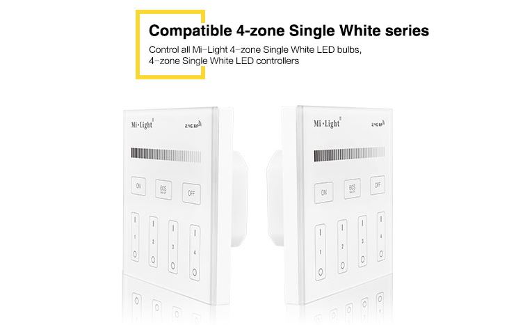 Synergy 21 LED Fernbedienung Smart Panel single color 4-Zonen *Milight/Miboxer*