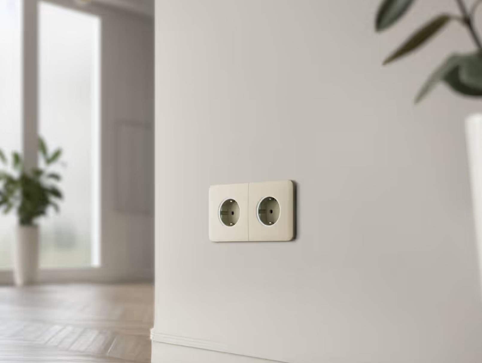 Ajax Homeautomation Abdeckung Outlet SideCover (basic) [type F] *weiß*