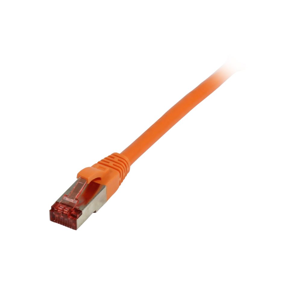 Kabel Patch-RJ45  250MHz   0.25m CAT6 *orange* S-STP(S/FTP), LSZH - Synergy 21