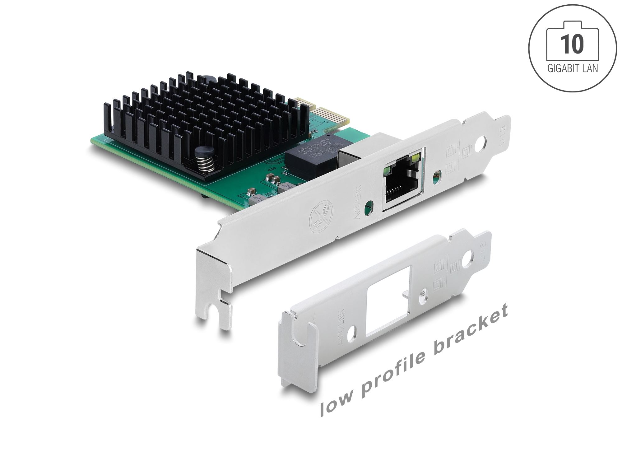 Delock PCI Express Karte zu Netzwerk 10,0 Gigabit LAN 1x RJ45 RTL8127