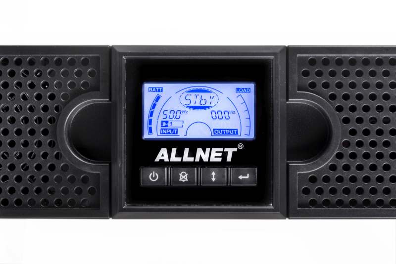 ALLNET USV 1500VA Line-Interactive, USB/RS232, LCD-Display, 19"/Tower,