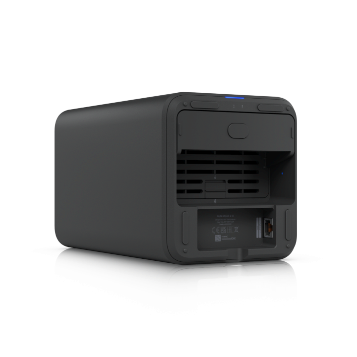 Ubiquiti UniFi NAS System UNAS 2 • 2x 3.5" HDD • 1x 2.5GbE • 1x 5 Gbit/s USB-C • black • UNAS-2-B