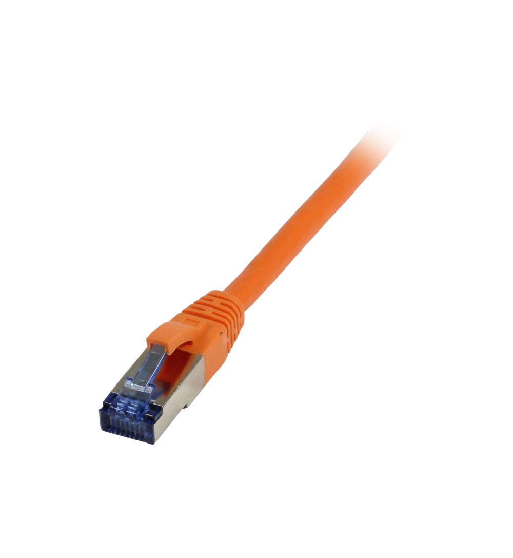 Kabel Patch-RJ45 S-STP(S/FTP) 500Mhz 15.0m CAT6A  *orange* TPE(Superflex) Synergy21 AWG26