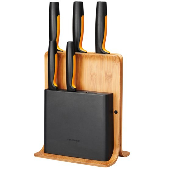 Fiskars Functional Form Messerblock-Set 6tlg. Bambus