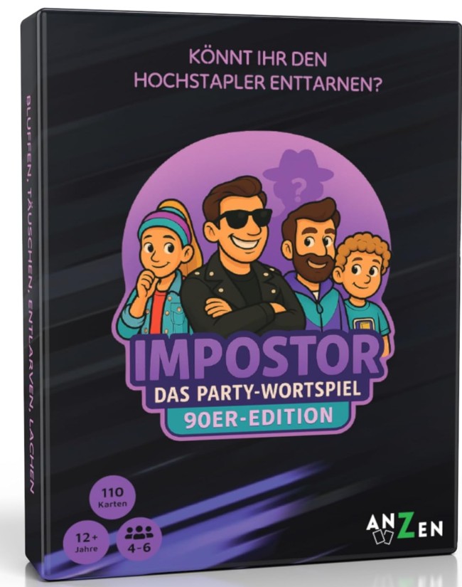 ANZEN - IMPOSTOR - Das Party-Wortspiel - 90er-Edition