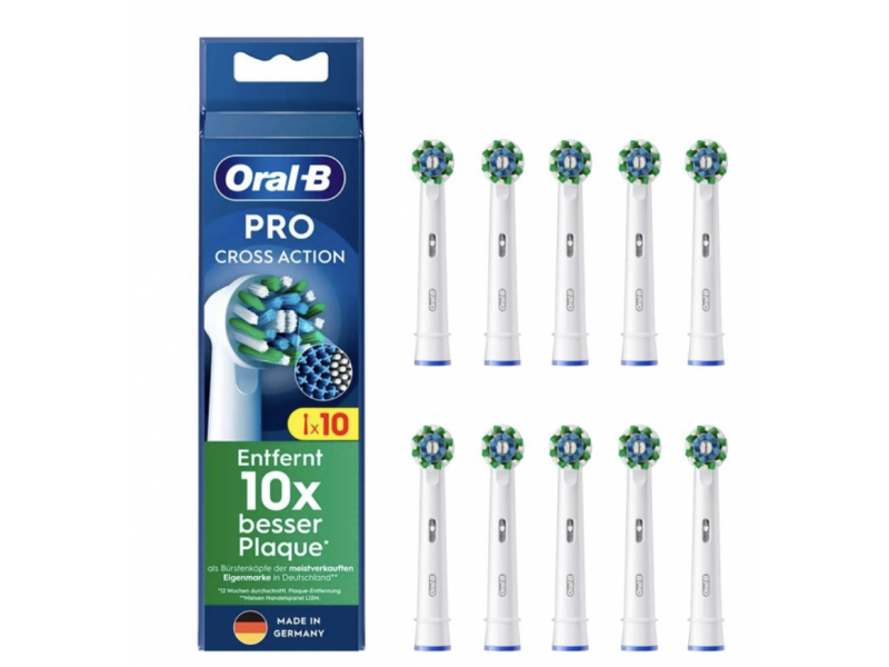 Oral-B Aufsteckbürsten CrossAction 10er *weiß*